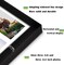 12x14 Picture Frame, Collage Picture Frame, Display Three 4x4 inch Photos and Three 4x6 inch Photos, for Available Horizontal Wall Mounting Display and Vertical, Black.